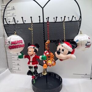 Disney Christmas Mickey and Minnie Mouse Ornaments - Set‎ of 5 older pieces